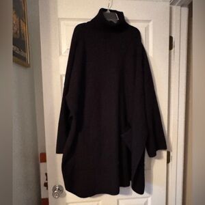Pilcro Long Black Sweater with Slit